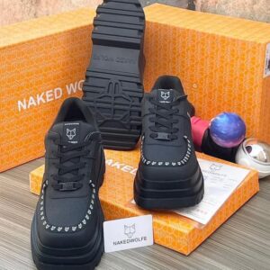 clarks wallabee black polished leather shoes