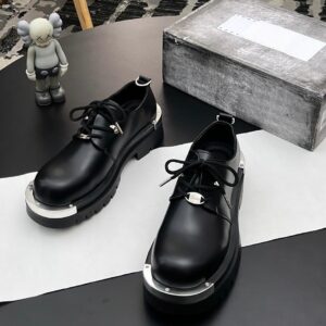 clarks wallabee black polished leather shoes